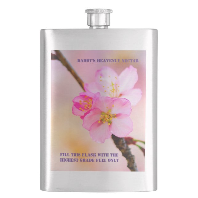 Petaca Hermosas flores de cerezo de Sakura (Anverso)