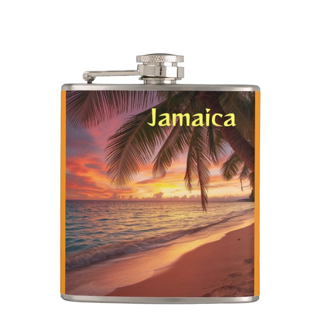 Petaca Hermoso atardecer de Jamaica  (Anverso)