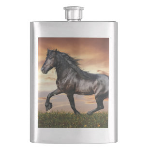 Petaca Hermoso caballo negro
