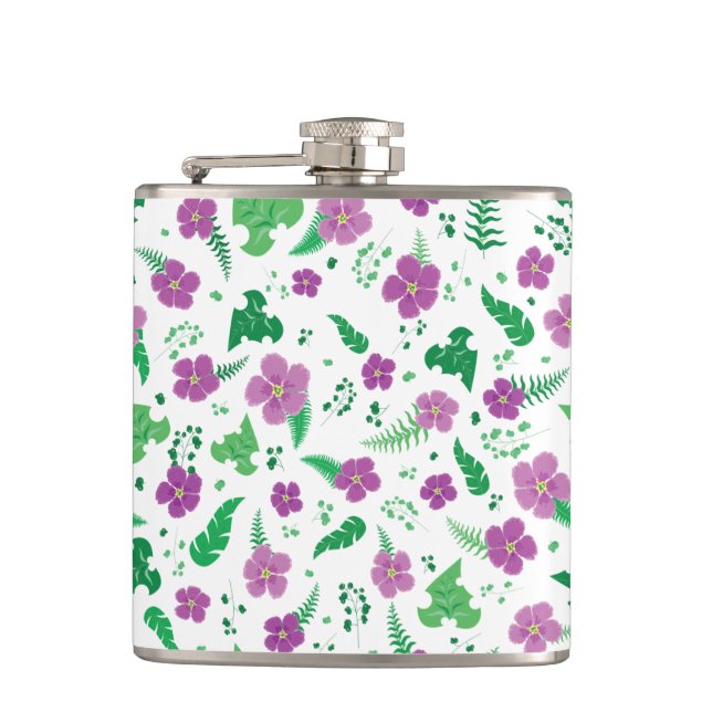 Petaca Hibiscus púrpura (Anverso)