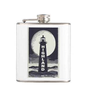 Petaca Highland Lighthouse Massachusetts Moon