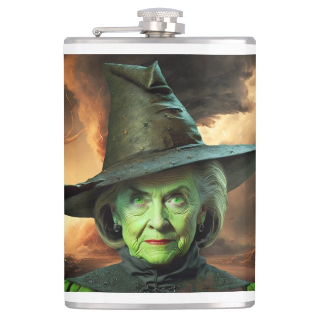 Petaca Hillary Cinton Witch of the United States (Anverso)