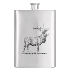 Petaca Hip flask with Deer / Flachmann mit Hirsch