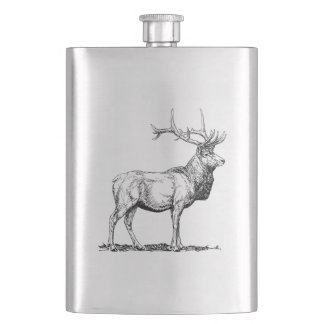 Petaca Hip flask with Deer / Flachmann mit Hirsch