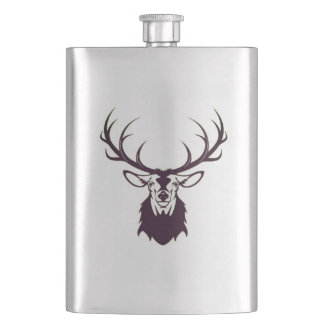 Petaca Hip flask with deer / Flachmann mit Hirsch