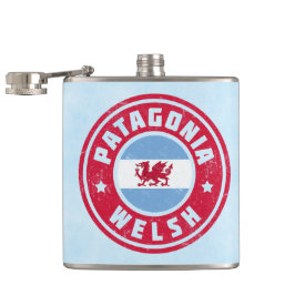 Petaca Hipflask Bandera galesa de la Patagonia