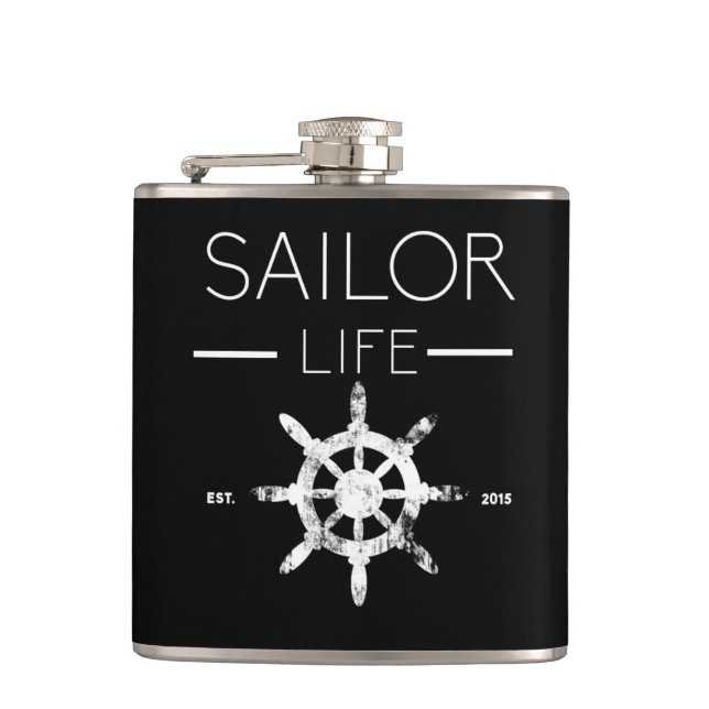 Petaca Hipflask de la vida del marinero (Anverso)
