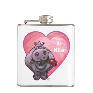 Petaca Hippopótamo El día de San Valentín