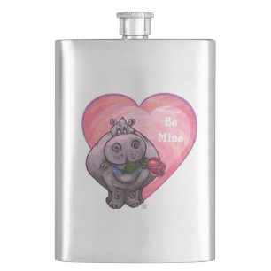 Petaca Hippopótamo El día de San Valentín