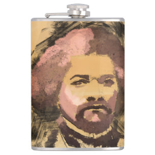 Petaca Historia negra Frederick Douglass Gold Watercolor