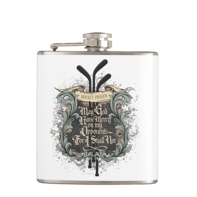 Petaca Hockey Oración Hip Flask (Anverso)
