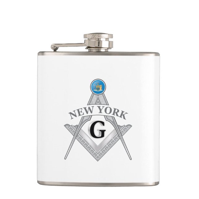 Petaca Hogar de masonería del estado de Nueva York (Anverso)