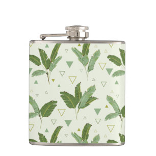 Petaca Hoja del plátano con los triángulos