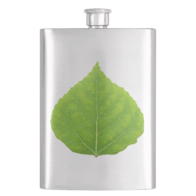 Petaca Hoja Verde de Aspen #11 (Anverso)