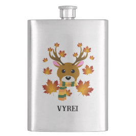 Petaca Hojas de arce de ciervo de otoño