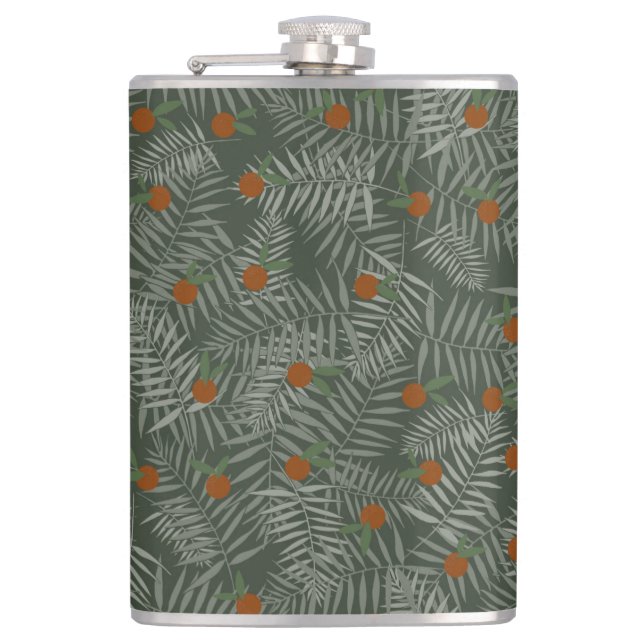 Petaca Hojas de palma y Naranjas (Anverso)