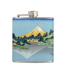 Hokusai - El Monte Fuji reflexiona en el lago Kawa