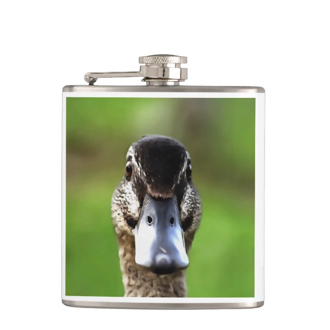 Petaca Hola Ducky Quirky Duck Retrato (Anverso)