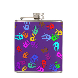 Petaca holiES - patrón de color manos 1 + tu trasero.