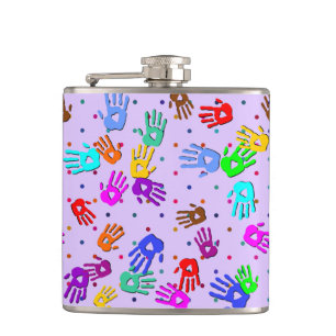 Petaca holiES - puntos de mano coloreado patrón 1