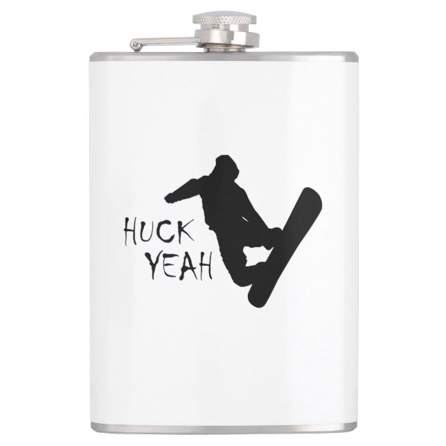 Petaca Huck sí (snowboard) (Anverso)
