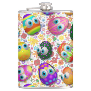 Petaca Huevos de Pascua de dibujos animados lindos y dive