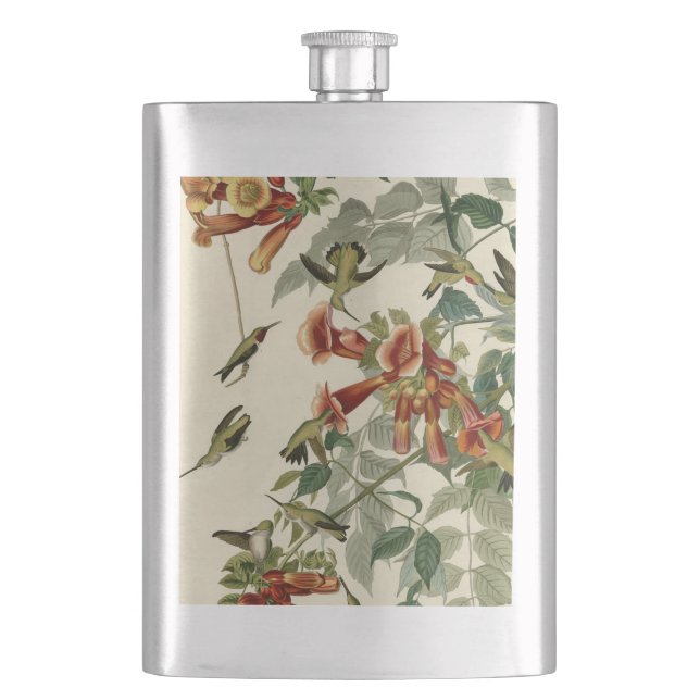 Petaca Hummingbird Ruby Throated Audubon (Anverso)