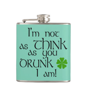 Petaca Humor seco-Shamrock verde