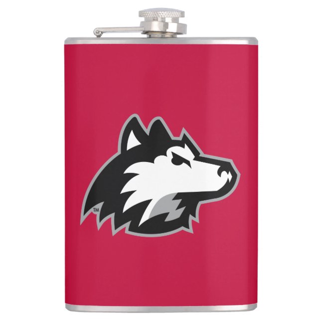 Petaca Huskies del norte de Illinois (Anverso)