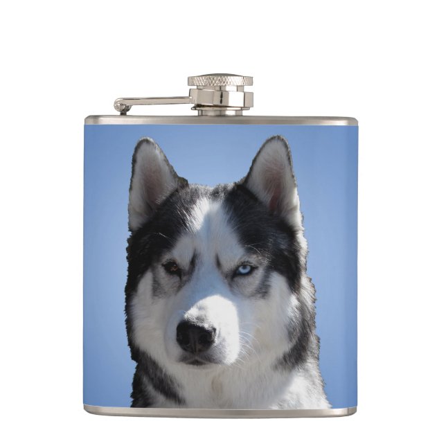 Petaca Husky Flask Personalizado Siberian Husky Drink Fla (Anverso)
