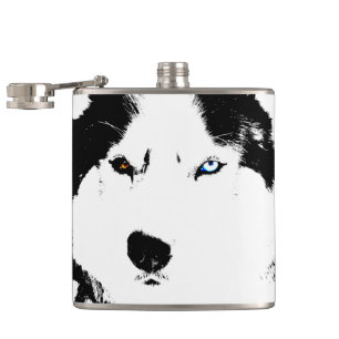 Petaca Husky Flask Personalizado Siberian Husky Drink Fla