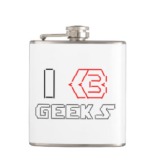 Petaca I Heart Geeks ASCII ART