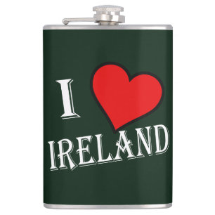 Petaca I Heart Ireland con flexión