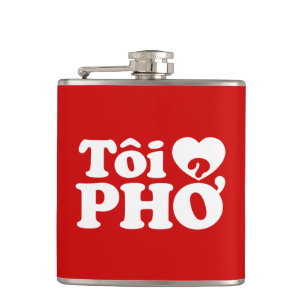 Petaca I Heart (Love) Pho (Tôi + PHỞ) Idioma Vietnamita