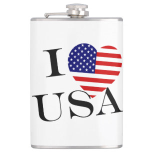 Petaca I Heartflag USA bk flacent