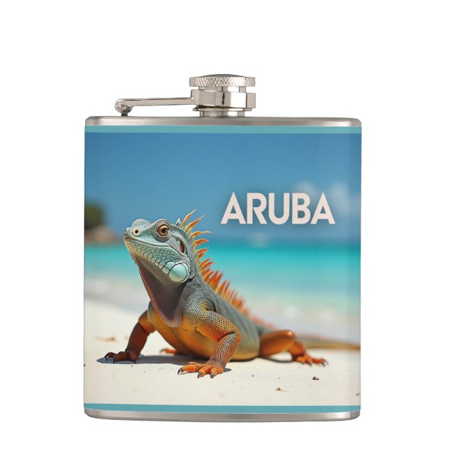 Petaca Iguana de Aruba (Anverso)