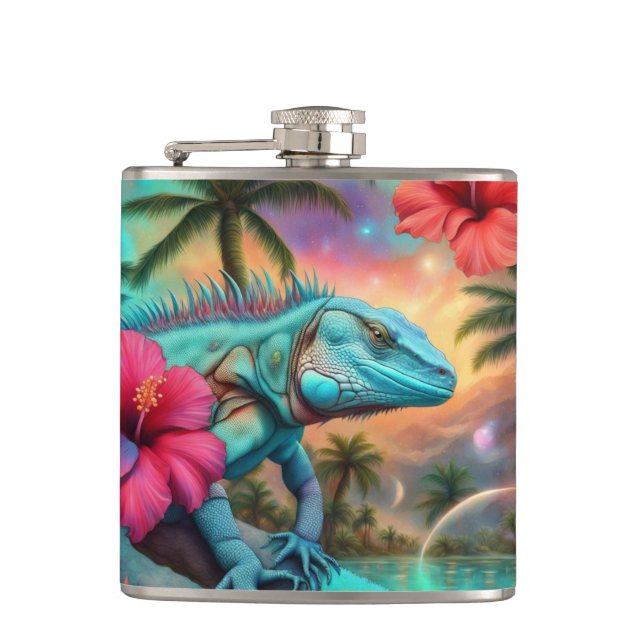 Petaca Iguana tropical (Anverso)