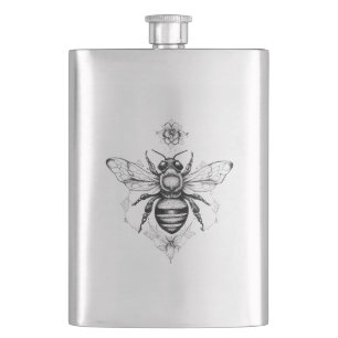 Petaca Ilustracion de arte de Bee Wild Animal Nature