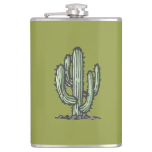 Petaca Ilustracion de Cactus Plant Hand Drake