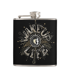 Petaca ilustracion de presupuesto de WAKE UP 4 LIFE inspi