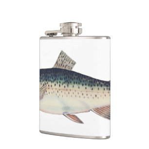 Petaca Ilustracion de salmón de color
