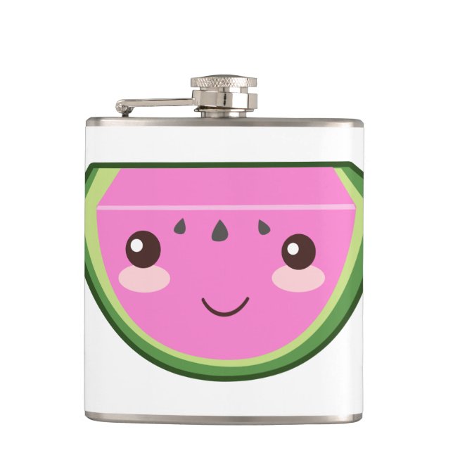 Petaca Ilustracion lindo de la sandía (Anverso)