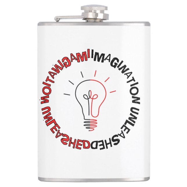 Petaca Imaginación Sin Alcance, w,Vinyl Envuelto (Anverso)