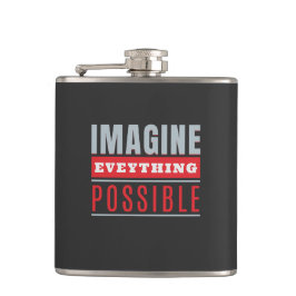 Petaca Imaginen todo lo posible motivación de cita