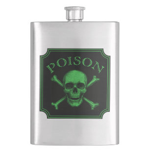 Petaca Impresión de diseño de Halloween con cráneo de env