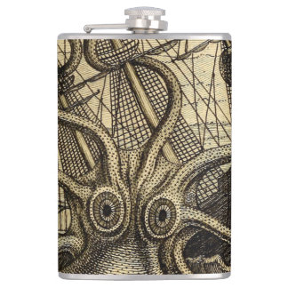 Petaca Impresión de Kraken de época