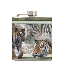 Petaca Impresión de la jungla primitiva