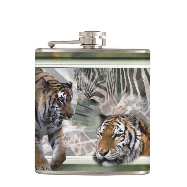 Petaca Impresión de la jungla primitiva (Anverso)