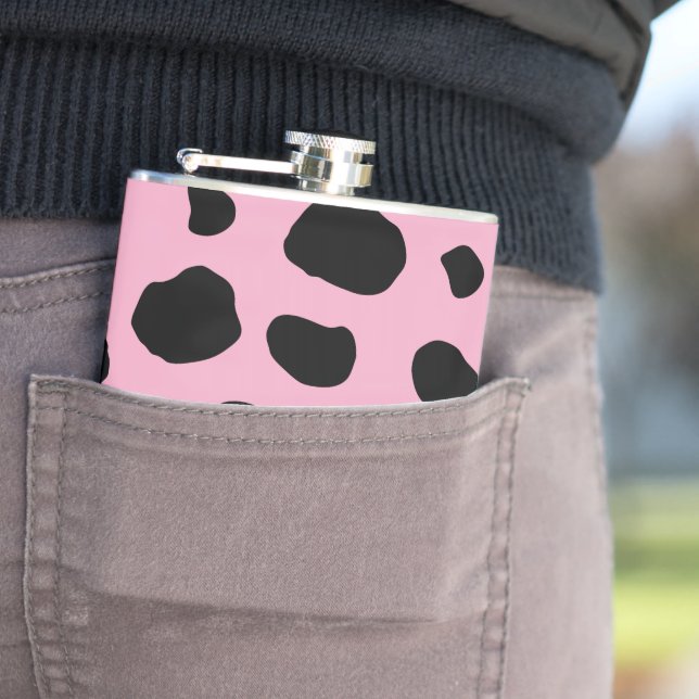 Petaca Impresión de vaca, patrón de vaca, puntos de vaca, (In Situ)