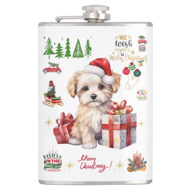 Petaca in Vinyl eingeschlagener Flachmann (Anverso)